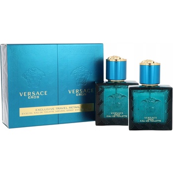 Versace Комплект Eros - Тоалетна вода, 2 х 30 ml