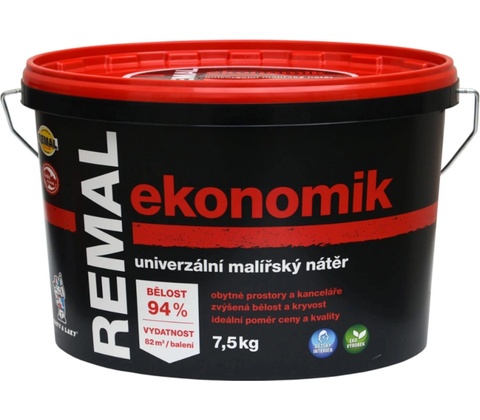 REMAL Ekonomik univerzální malířská barva na zeď, 7,5 kg