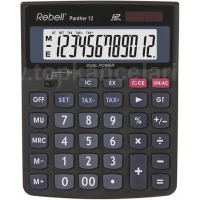 Rebell Panther 12 stolová kalkulačka s 12 miest.displej