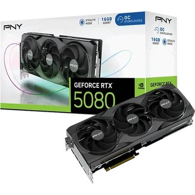 PNY GeForce RTX 5080 Triple Fan OC 16GB GDDR7 VCG508016TFXPB1-O