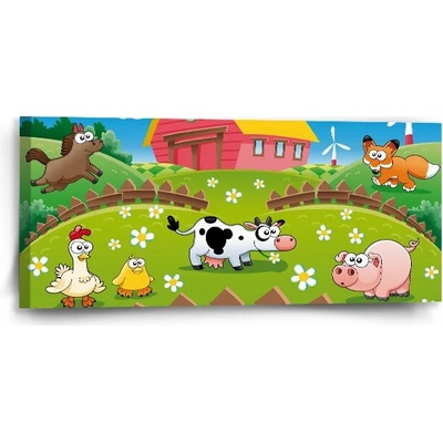Sablio Obraz Farma - 110x50 cm