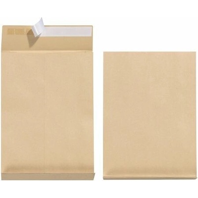 Herlitz Obchodní tašky B4/5 ks, hnědé, samolepicí, křížové dno