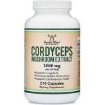 Double Wood Supplements Cordyceps Mushroom Extract, 1000 mg, 210 капсули, Double Wood (V4Z8X DW)