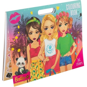 Moxy Книжка за оцветяване, със стикери, 26 х 35.5 cm, 25 лис (5525122313)