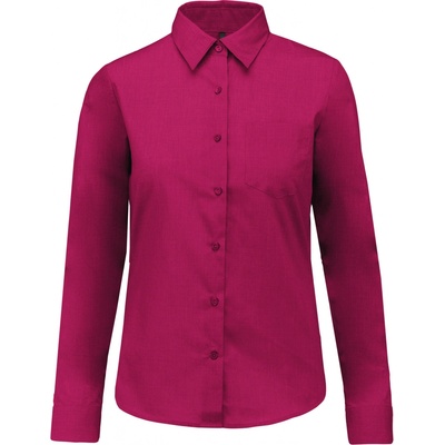 Kariban dámská košile dlouhý rukáv Jessica K549 fuchsia red