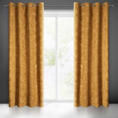 Takoy Závěs LIVIA s botanickým reliéfním vzorem-HF-385838 | 140 x 250 cm