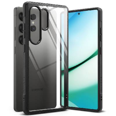 Удароустойчив твърд кейс за Samsung Galaxy S25 Ultra от Ringke Fusion - Черен (8800274969070)