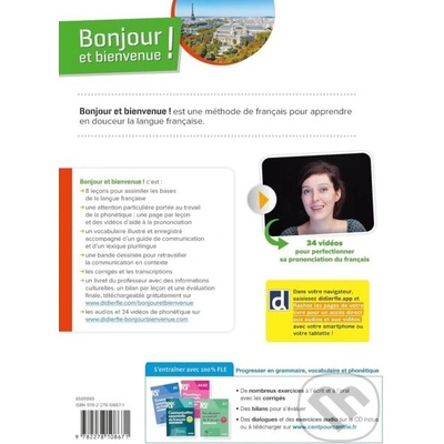 Bonjour et bienvenue A1.2 - tout en français - livre-cahier