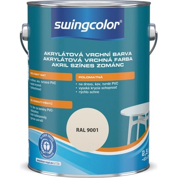 Swingcolor Biely krycí email 2,5 l krémovo biela