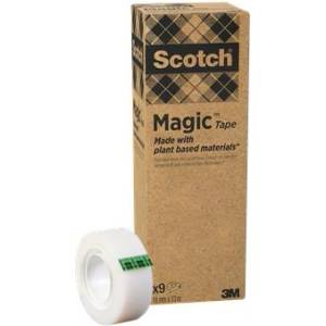 3M Самозалепваща лента, 19 мм x 33 м, екологично чиста, 3M "Scotch Magic", прозрачна 7100369502 (7100369502)