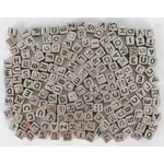 Fandy ABC Beads - Silver Letters 6 mm (30g)