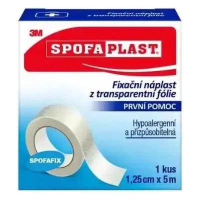 3M SPOFAPLAST Náplasť fixačná transparentná 1,25 cm x 5 m 1 ks