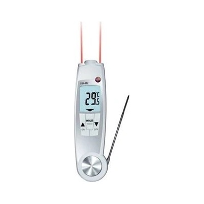 Vpicovací teplomer Testo 104-IR biely s displejom a presnosťou ±1 °C _0560 1040T