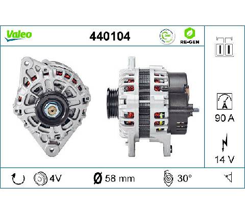 Alternátor VALEO 440104