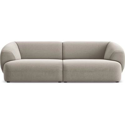 makamii Бежов кадифен диван 232 cm Moana - Makamii (MOANA_4S_1_P1_C3)