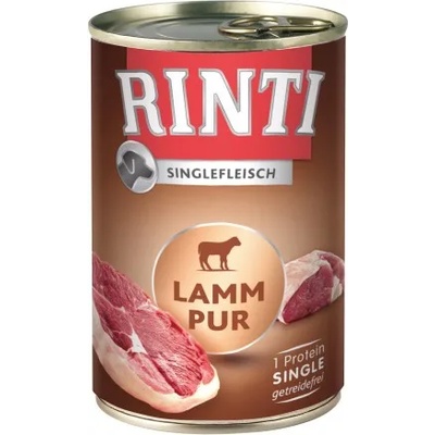 RINTI Pur Adult - консерва за кучета с 100% агнешко месо, подходяща за чувствителни кучета - 400 гр - Германия