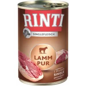 RINTI Pur Adult - консерва за кучета с 100% агнешко месо, подходяща за чувствителни кучета - 400 гр - Германия