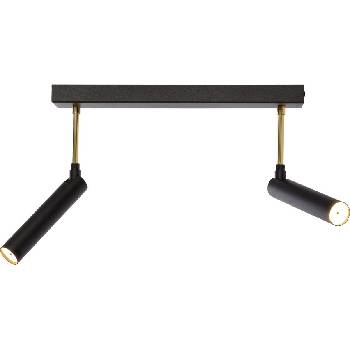 Kaspa Таванна или стенна лампа Lars 2 черно-златиста (50718205)