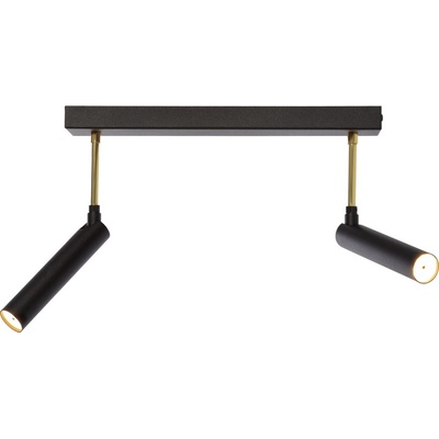 Kaspa Таванна или стенна лампа Lars 2 черно-златиста (50718205)