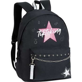 Unkeeper Ученическа раница Unkeeper - Tiktoking, Черна (DKT64814)