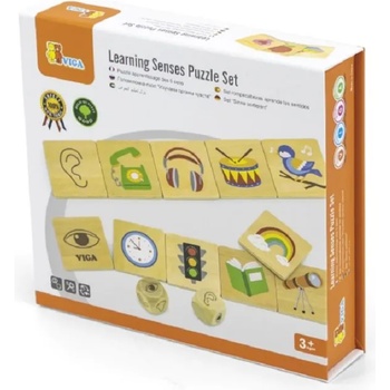 Image 1 of Viga Toys Образователен пъзел Viga - Игра със сетива (44507)