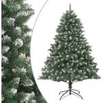 vidaXL Изкуствена коледна елха със стойка, 210 см, PVC (345162)