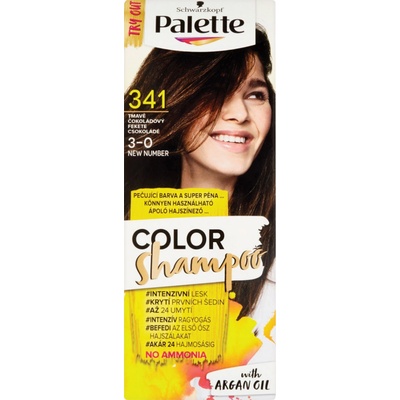 Schwarzkopf Palette Color Shampoo tónovací šampón odtieň 3-0 Dark Chocolate 50 ml