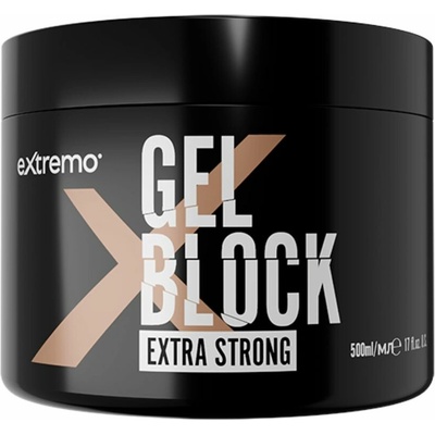 Extremo Gel Block - gél na vlasy s extra silnou fixáciou, 500 ml