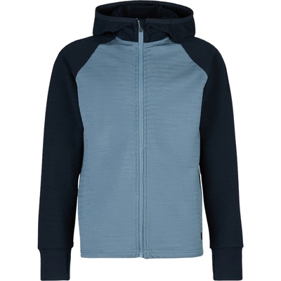 Stoic Детско вълнено яке Stoic Kid's MerinoFleece260 FlenSt. Jacket with Hood Merino jacket - Dark Navy / Ocean Blue - размер 152 (EU) (703-6424-0115)