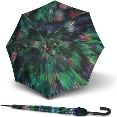 Knirps T.760 Peacock Green elegantný hoľový vystreľovací dáždnik