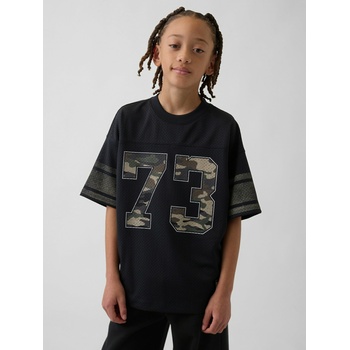 GAP Детска мрежеста oversize тениска GAP GAP | Cheren | Момчешки | XS
