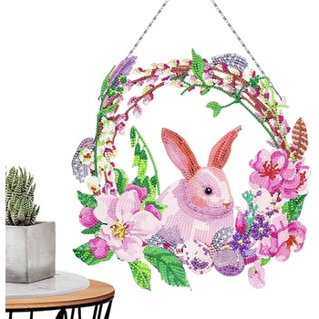 Диамантена Великденска Украса - Зайче, Кръгли мъниста