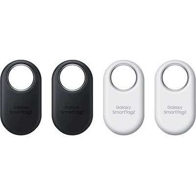 Samsung Galaxy SmartTag2 EI-T5600KWE 4 Pack - комплект 4 броя безжични Bluetooth тракери за локализиране на различни обекти (бял-черен) (разопакован продукт)
