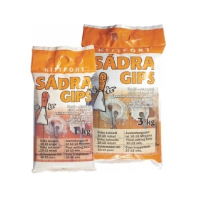 Kittfort Sádra šedá stavebná 1kg Kittfort