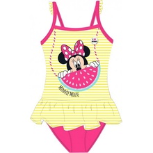 E plus M Dievčenské jednodielne plavky Minnie Mouse Disney žlté