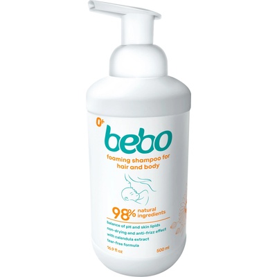 Bebo Бебешки шампоан пяна за коса и тяло Bebo - 500 ml