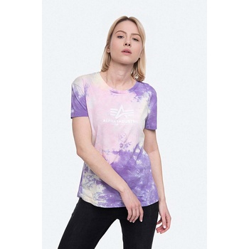 Alpha Industries Памучна тениска Alpha Industries Basic Tee Batik Wmn в розово (116084.536)