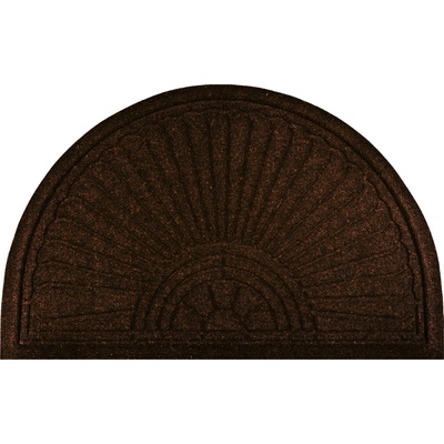 DUNE Vonkajšia rohožka Dune Halfmoon dark brown 55 x 85 cm