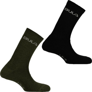 Bula 2PK WOOL SOCK черно, Khaki, бяло 40-42 (712937-DOLI)