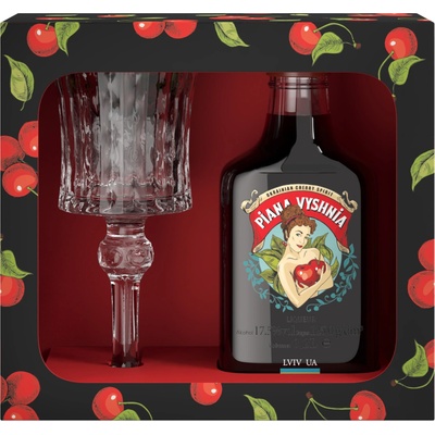 PianaVyshnia Višňový likér 17,5% 0,2 l (darčekové balenie 1 pohár)
