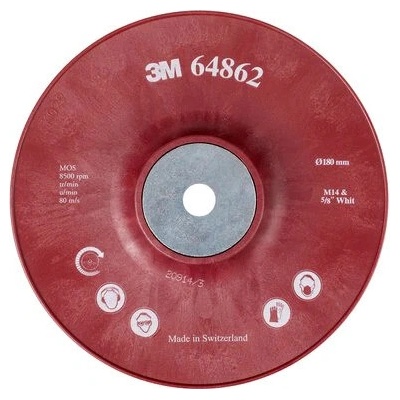 Unašeč pod vulkánfibrový disk 180 mm M14 3M, 64862
