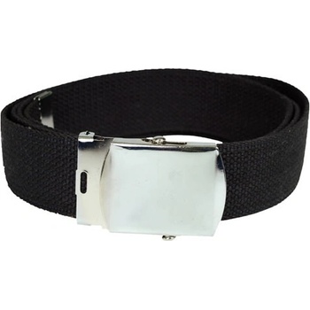 Opasok Mil-tec US so striebornou prackou čierny