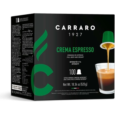 Carraro Caffe Crema Espresso Nespresso 100 x 5,2 g
