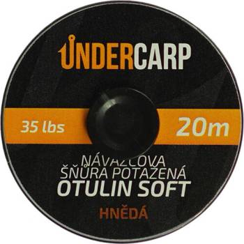UnderCarp Potahovaná Šnúra Otulin Soft 35lb/20m Hnedá