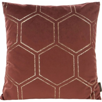 Takoy Zamatová so zlatým vzorom včelieho plástu-HF-387675 45 x 45 cm