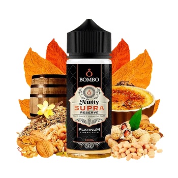 Image 1 of Bombo Platinum Tobaccos Nutty Supra Reserve 100ml