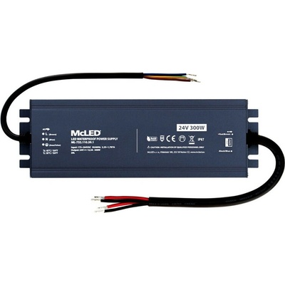 MCLED Napaječ LED 300W 24V/12,5A IP67 ML-732.110.39.1 ML-732.110.39.1