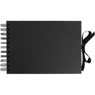 Dp Craft Album kroužkové se stuhou 15 × 21 cm ( 200 g/m2 40 listů) - černé