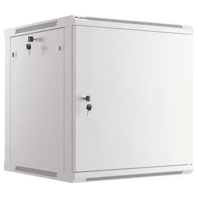 Lanberg Комуникационен шкаф, Lanberg rack cabinet 19" wall-mount 12U/600x600 for self-assembly with metal door grey (flat pack) (WF01-6612-00S)