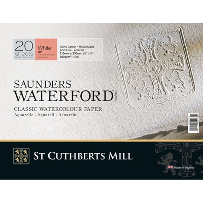 St Cuthberts Mill Saunders Waterford HP+ Скицник 20 31 x 23 cm 300 g White (T45930001011C)